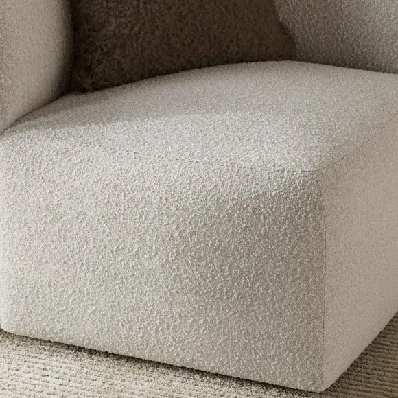 Corner Modular Sofa Piece - Natural, Boucle