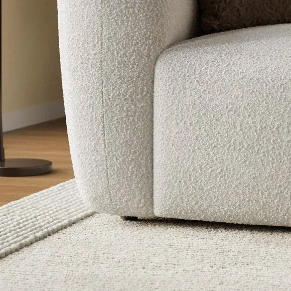 Corner Modular Sofa Piece - Natural, Boucle