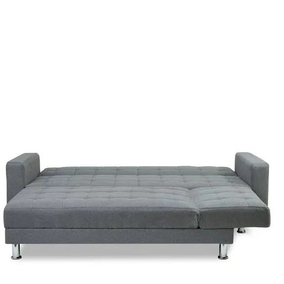 Corner Sofa Bed Reversible - Grey, Fabric