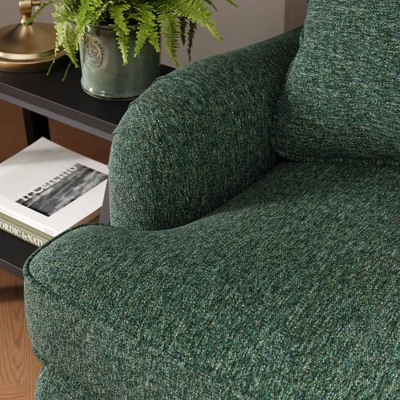 Corner Sofa Bed with Storage - Green, Chenille