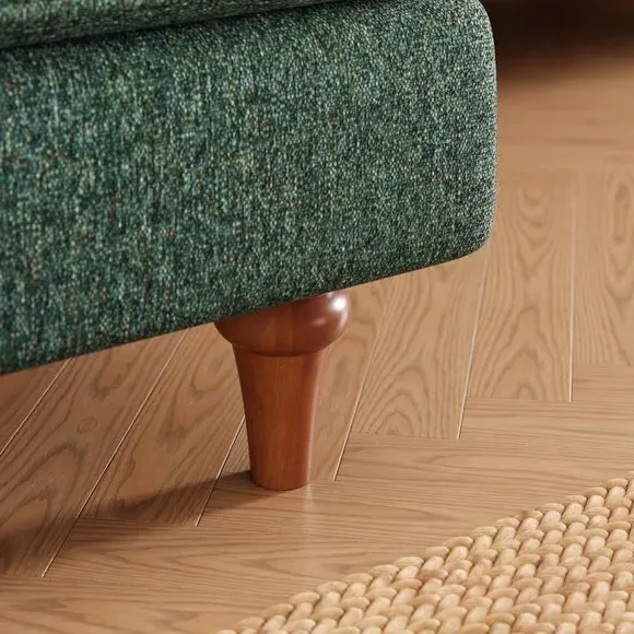 Corner Sofa Bed with Storage - Green, Chenille