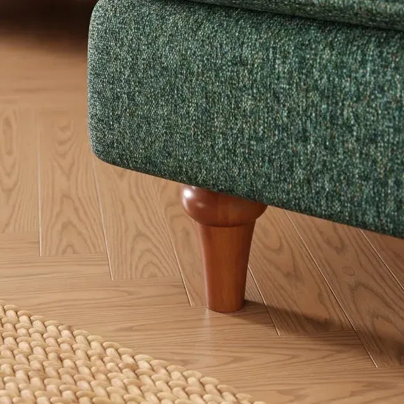 Corner Sofa Bed with Storage - Green, Chenille