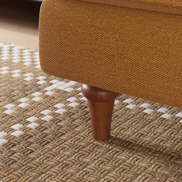 Corner Sofa Bed with Storage - Honey, Chenille