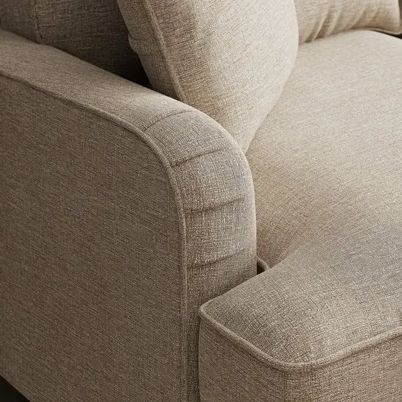 Corner Sofa Bed with Storage - Linen, Fabric