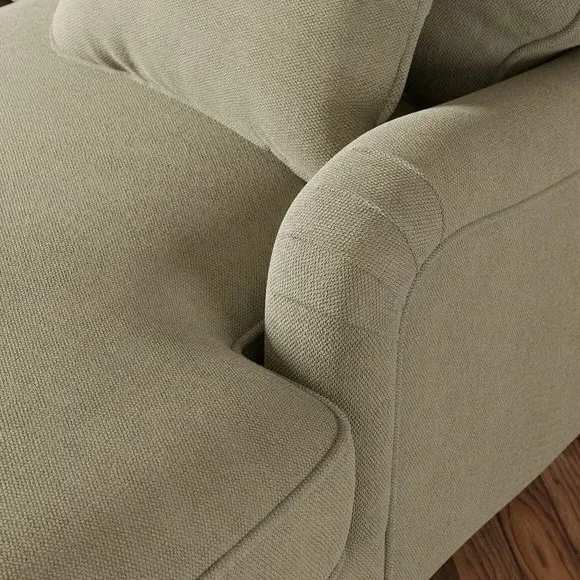 Corner Sofa Bed with Storage - Sage, Chenille
