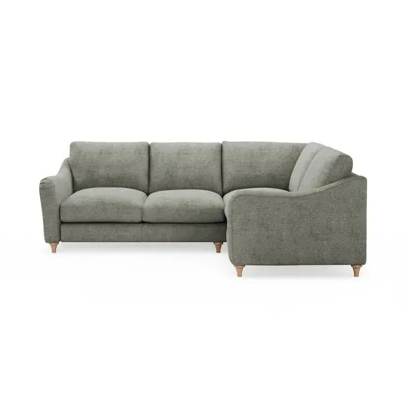 Corner Sofa with Chaise - Grey, Chenille