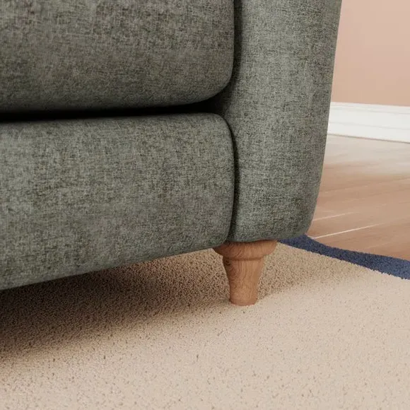 Corner Sofa with Chaise - Grey, Chenille