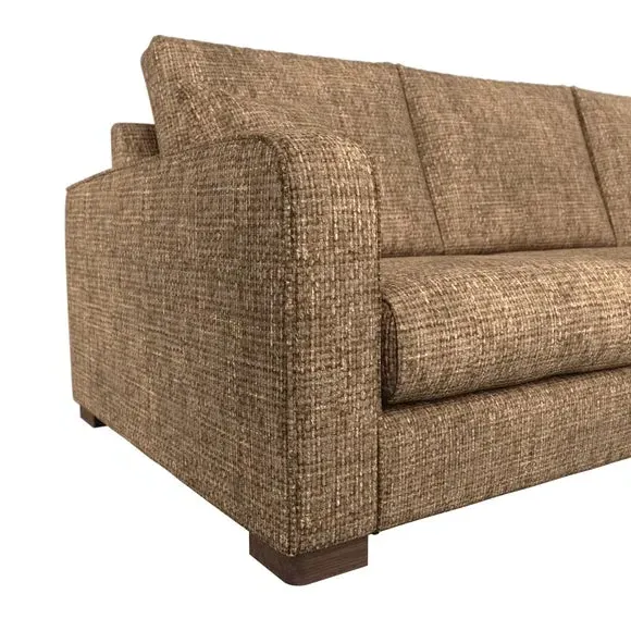 Corner Sofa with Deep Seats - Caramel, Chenille