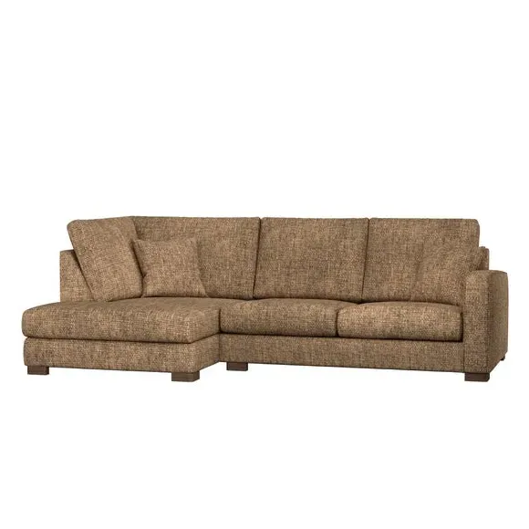 Corner Sofa with Deep Seats - Caramel, Chenille