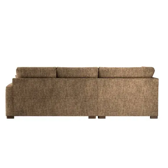 Corner Sofa with Deep Seats - Caramel, Chenille