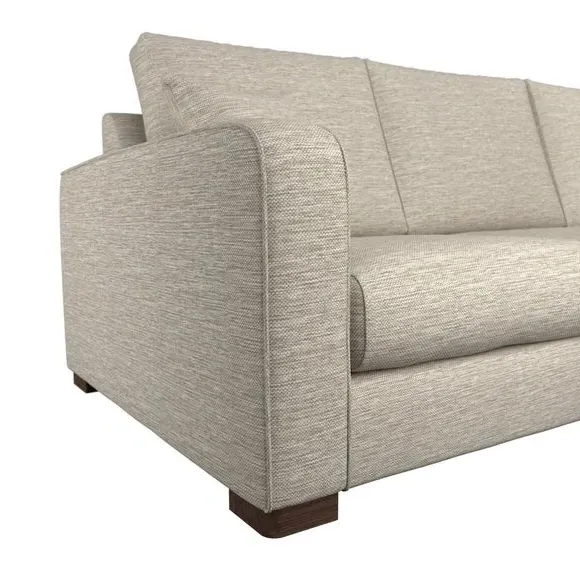 Corner Sofa with Deep Seats - Mushroom, Fabric