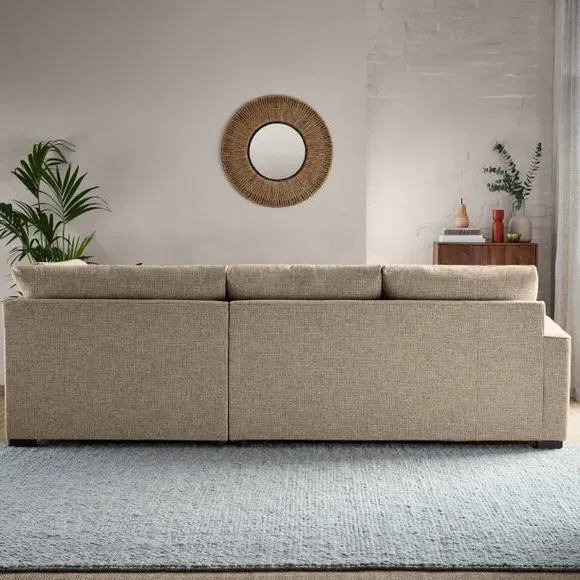 Corner Sofa with Deep Seats - Natural, Multi Weave