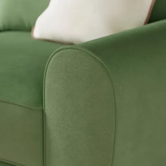 Corner Trundle Sofa Bed with Storage - Sage, Velvet