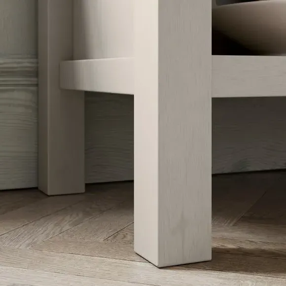 Corner TV Unit Open Shelf Design - Stone