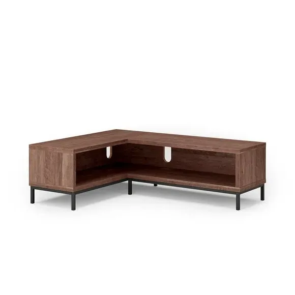 Corner TV Unit Open Shelving - Pine, Wood