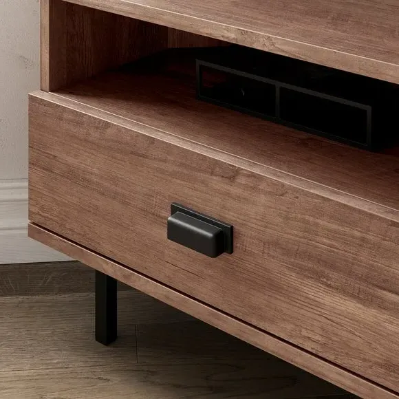 Corner TV Unit with Drawers - Pine Effect