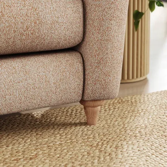Corner Unit Sofa with Curved Arms - Clay