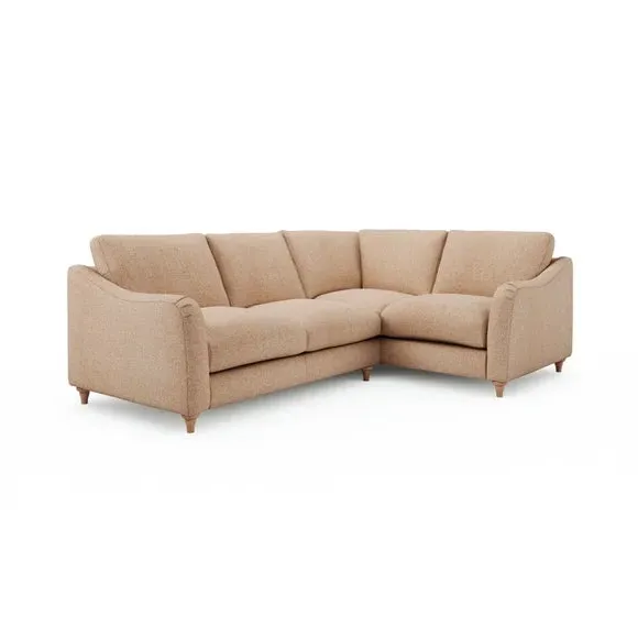 Corner Unit Sofa with Curved Arms - Clay