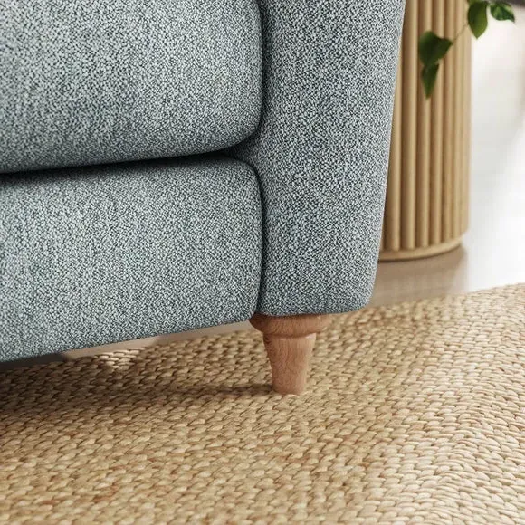 Corner Unit Sofa with Curved Arms - Teal