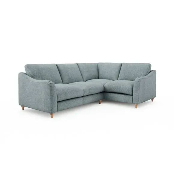 Corner Unit Sofa with Curved Arms - Teal