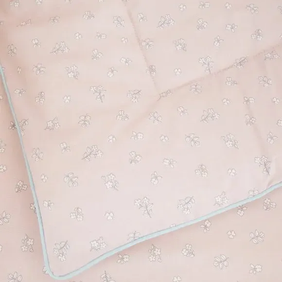 Cot Bed Duvet 4 Tog Washable - Pink, Cotton