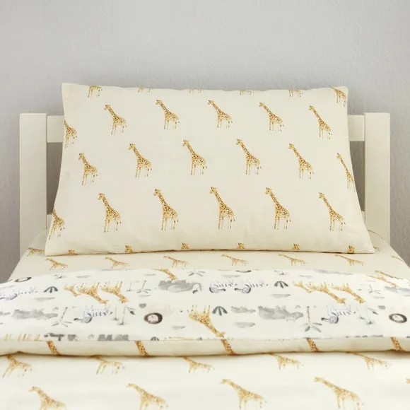 Cot Bed Duvet Cover Set - Natural, Cotton