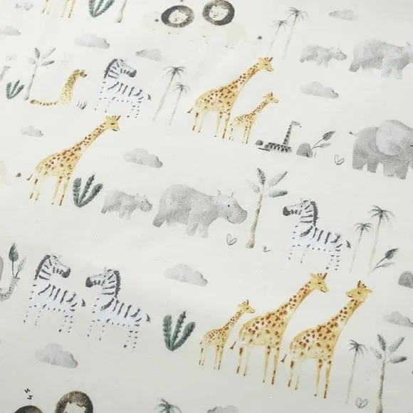 Cot Bed Duvet Cover Set - Natural, Cotton