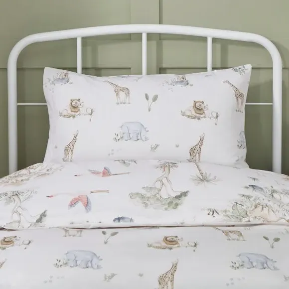 Cot Bed Duvet Cover Set - Natural, Cotton