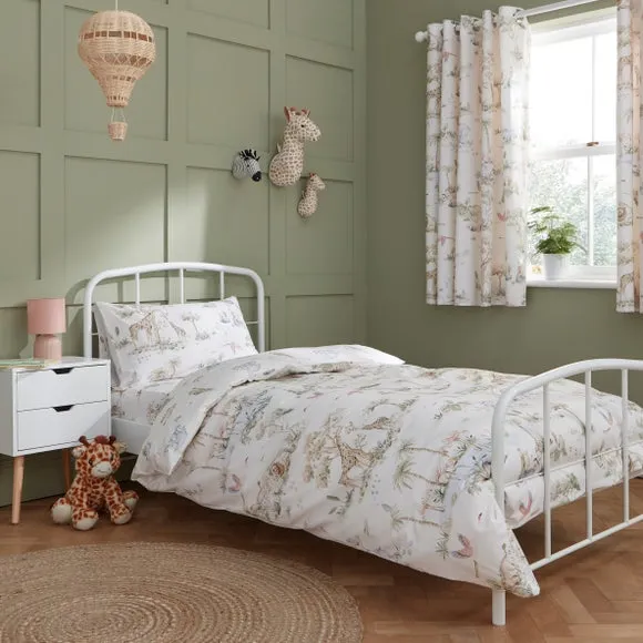 Cot Bed Duvet Cover Set - Natural, Cotton image
