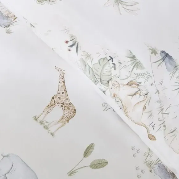 Cot Bed Duvet Cover Set - Natural, Cotton