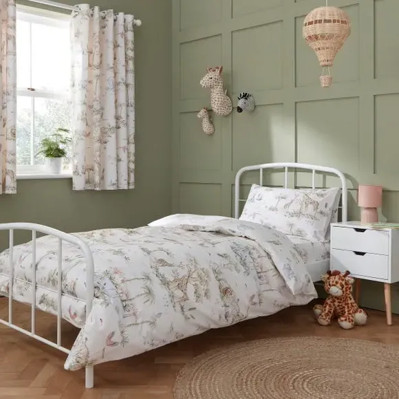 Cot Bed Duvet Cover Set - Natural, Cotton