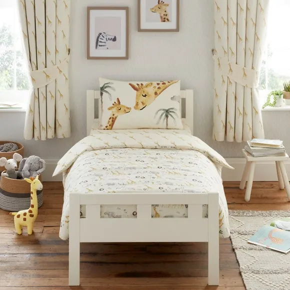 Cot Bed Duvet Cover Set - Natural, Cotton image