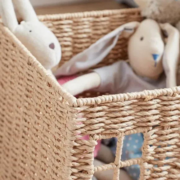 Cottage Storage Basket - Natural, Woven