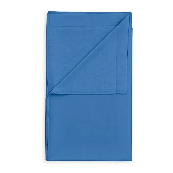 Cotton Flat Sheet 180 Thread Count - Classic Blue, Cotton