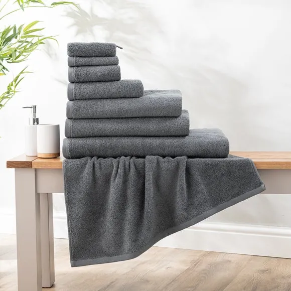Cotton Terry Towel 550 GSM - Grey
