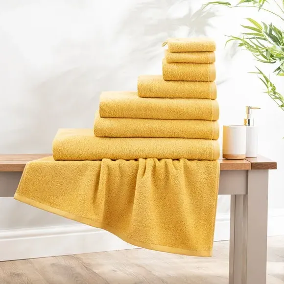 Cotton Terry Towel 550 GSM - Ochre