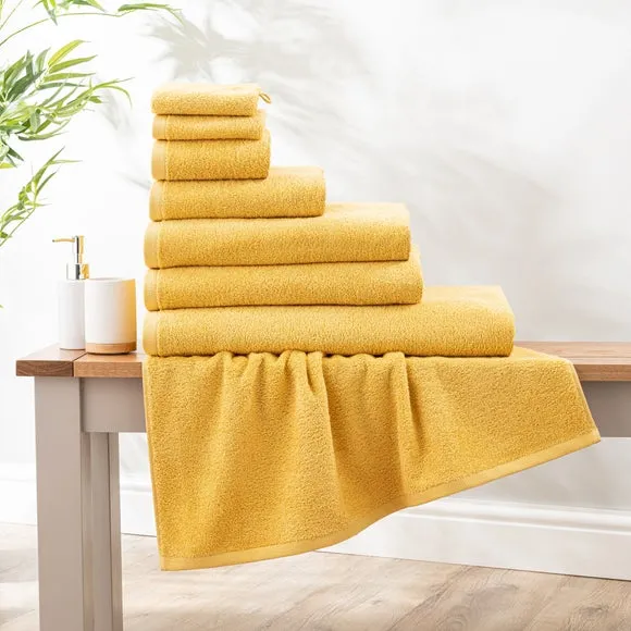 Cotton Terry Towel 550 GSM - Ochre
