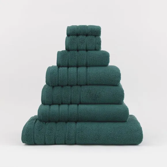 Cotton Towel with Zero Twist Yarn - Ocean