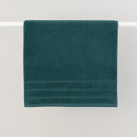 Cotton Towel with Zero Twist Yarn - Ocean