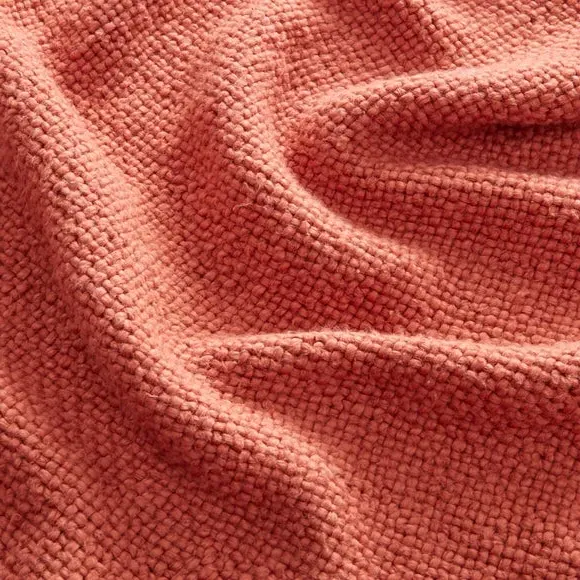 Cotton Weave Throw Blanket - Baked Clay