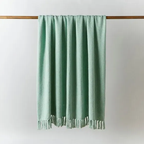 Cotton Weave Throw Blanket - Catkin