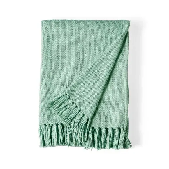 Cotton Weave Throw Blanket - Catkin