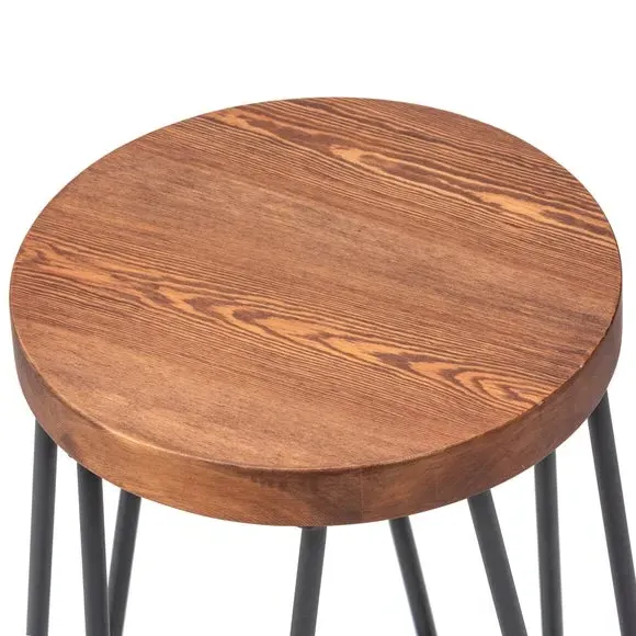 Counter Height Bar Stool - Black, Metal