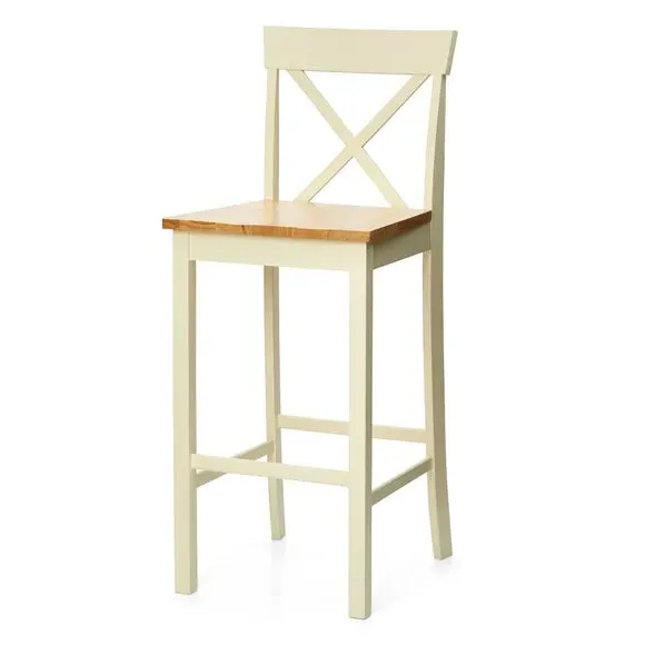 Counter Height Bar Stool - Cream, Rubberwood image