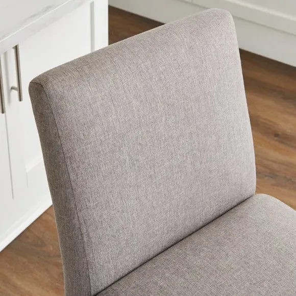 Counter Height Bar Stool - Grey, Fabric