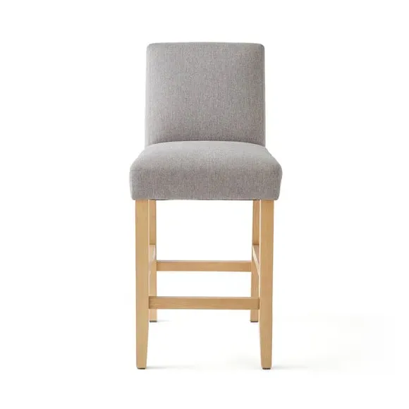 Counter Height Bar Stool - Grey, Fabric