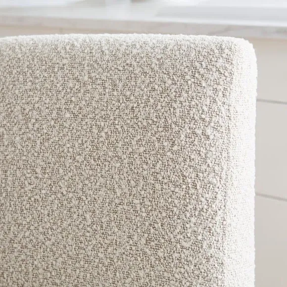 Counter Height Bar Stool - Natural, Boucle