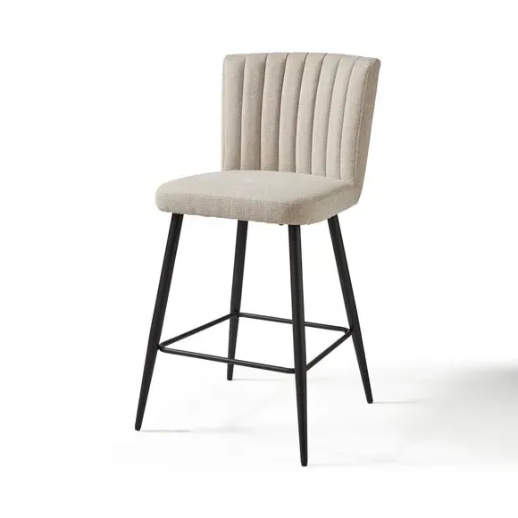 Counter Height Bar Stool - Natural, Fabric