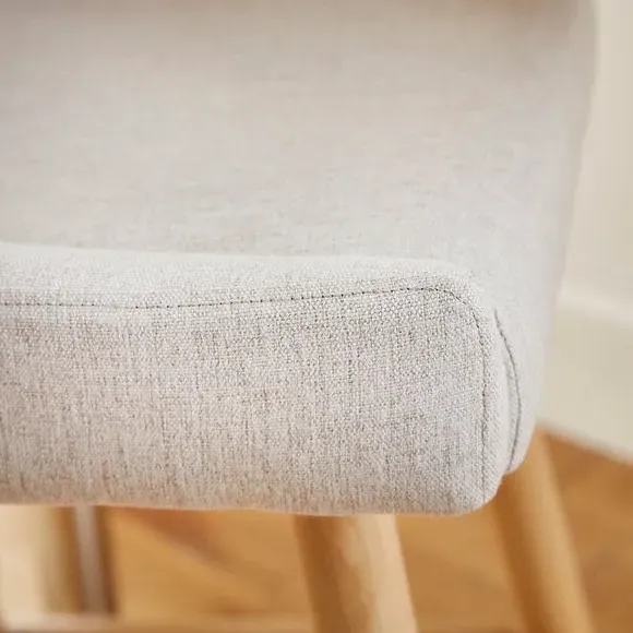 Counter Height Bar Stool - Natural, Fabric