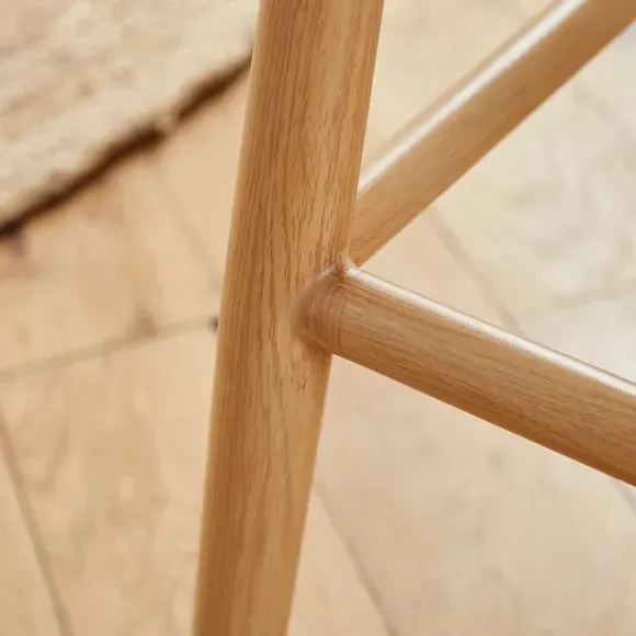 Counter Height Bar Stool - Natural, Fabric